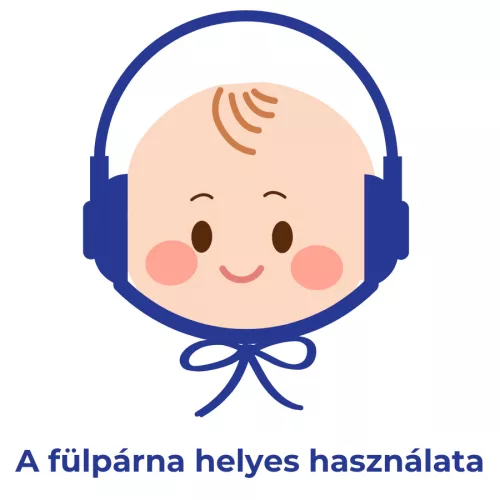 Fülpárnához fejre köthető huzat Náthastopshop 1-3 év Minnies 