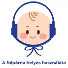 Fülpárnához fejre köthető huzat Náthastopshop 1-3 év szürke csillagok 