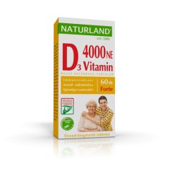 D-vitamin forte tabletta 4000NE 60 db - Naturland