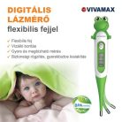 Digitális lázmérő flexibilis fejjel (béka), vízálló, 60 mp