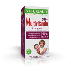   Multivitamin komplex 50+ kapszula Omega 3+ Gingko Bilobával 60db - Naturland