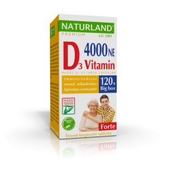 Prémium D-vitamin forte tabletta 4000NE 120 db - Naturland