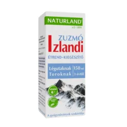   Izlandi zuzmó folyékony étrend-kiegészítő köhögésre, alkoholt tartalmaz! 150 ml - Naturland