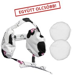   Fejre köthető fülpárna szett: huzat 1-3 év Minnies +2 fülpárna természetes parajdi sóval töltve