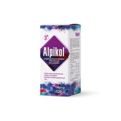   Alpikol gyógynövény szirup cinkkel, málna ízben 120ml - Alpen Pharma