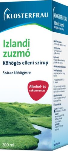 KLOSTERFRAU IZLANDI ZUZMÓ köhögés elleni SZIRUP 200ML