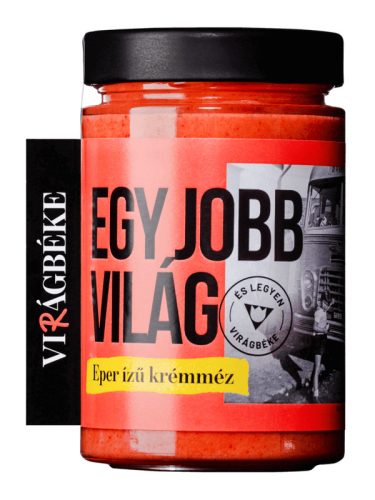 Eper ízű krémméz EGY JOBB VILÁG 450g - Virágbéke