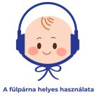 Fejre köthető fülpárna szett: huzat 6-12 év Színes +2 fülpárna természetes parajdi sóval töltve