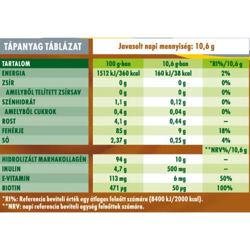 VANÍLIA ízű Coffee Collagen – Kávékollagén, Kollagén por kávéba vagy egyéb italba vitaminokkal