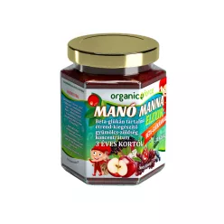   Manó Manna Elixír, 3 éves kortól, gyümölcs-zöldség szuperkoncentrátum béta-glükánnal, 210g