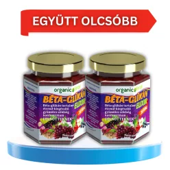   2 db Organic Force Béta-Glükán Elixír, gyümölcs-zöldség szuperkoncentrátum, 12 éves kortól és felnőtteknek, 2x210g