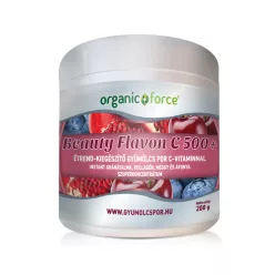   Beauty Flavon C 500+ gyümölcs szuperkoncentrátum por C-vitaminnal, kollagénnel, 200g