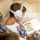 Fejre köthető fülpárna szett: huzat 3-5 év Szürke alapon fehér csillagos +2 fülpárna természetes parajdi sóval töltve