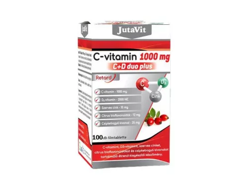 JutaVit C-1000mg C+D Duo Plus - 100 db