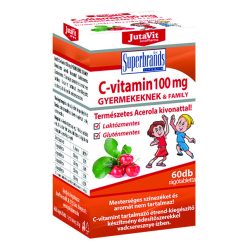   JutaVit C-vitamin 100mg Természetes Acerola kivonattal - 60 db rágótabletta