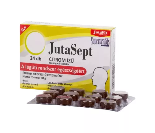 JutaSept citrom ízű - 24 db szopogató tabletta