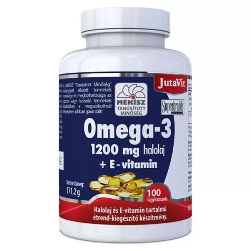 JutaVit Omega-3 Halolaj 1200mg - 100 db kapszula