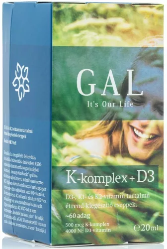 GAL K-komplex+D3 500mcg K-komplex + 4000 NE D3 x 60 adag
