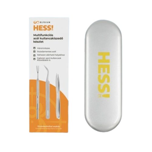 Kullancskiszedő készlet (3 részes, acél, multifunkciós) HESS! – Elysium 1 db