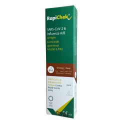   Influenza A/B és COVID-19 antigén kombinált gyorsteszt önellenőrzésre (1 db) RapiChek
