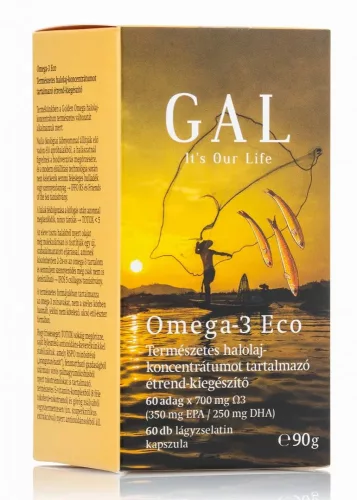 GAL Omega-3 Eco 700mg Omega-3 lágyzselatin kapszula 60db