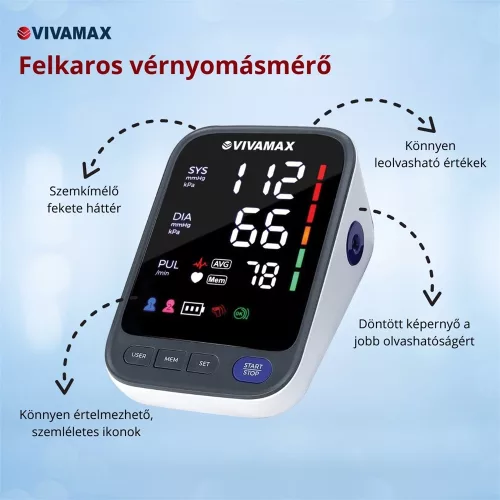 V33 Felkaros vérnyomásmérő - Vivamax