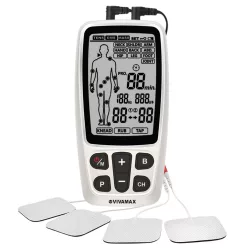   Kombinált TENS és EMS készülék nagy kijelzővel, akkumulátoros - Vivamax