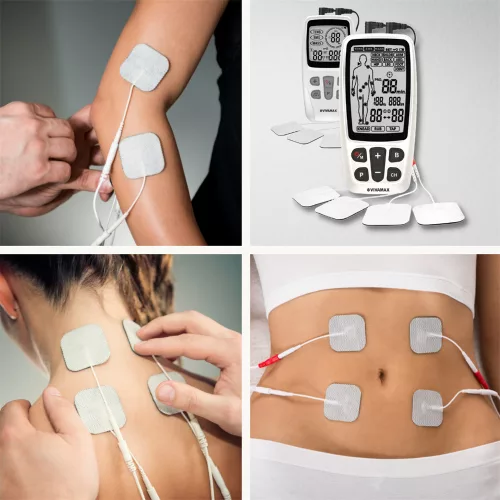 Kombinált TENS és EMS készülék nagy kijelzővel, akkumulátoros - Vivamax