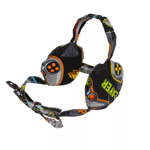 Fülpárnához fejre köthető huzat Náthastopshop 6-12 év Gamer