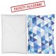 Sópárna huzattal nagy 20x29 cm Kék háromszögek - Náthastopshop