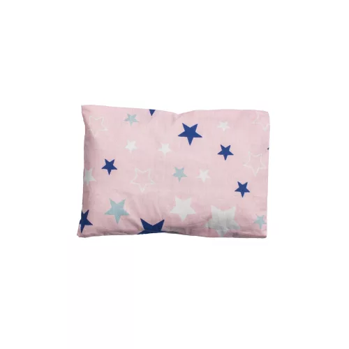 Sópárna huzat kicsi Náthastopshop 15x20 cm-es sópárnához Rózsaszín alapon kék csillagok
