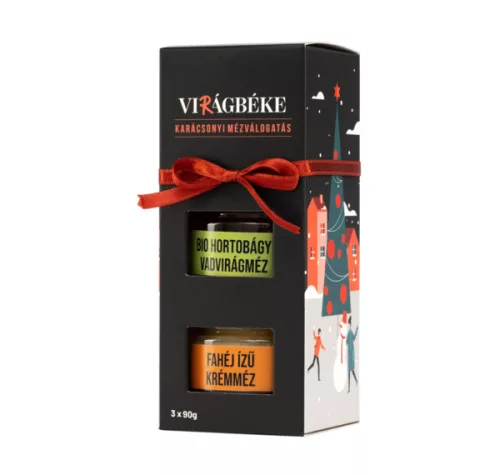 KARÁCSONYI MÉZVÁLOGATÁS  - Bögre helyett 3x90 g - Virágbéke