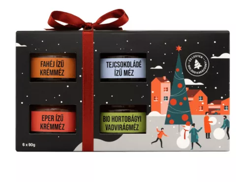KARÁCSONYI MÉZVÁLOGATÁS  - Zokni helyett 6x90 g -  Virágbéke