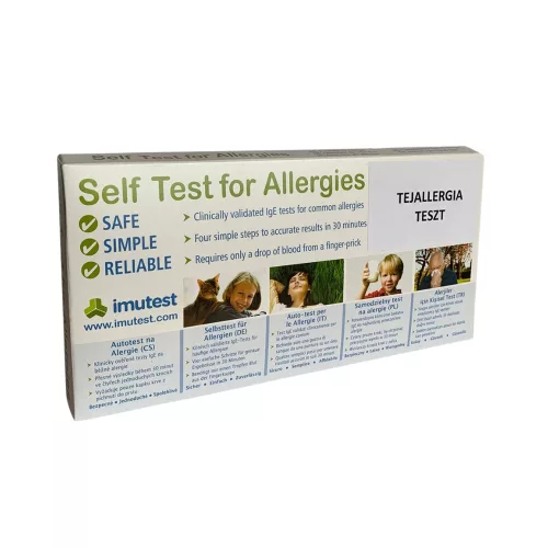 Tejallergia (tejfehérje IgE ) gyorsteszt otthoni felhasználásra (1 db)