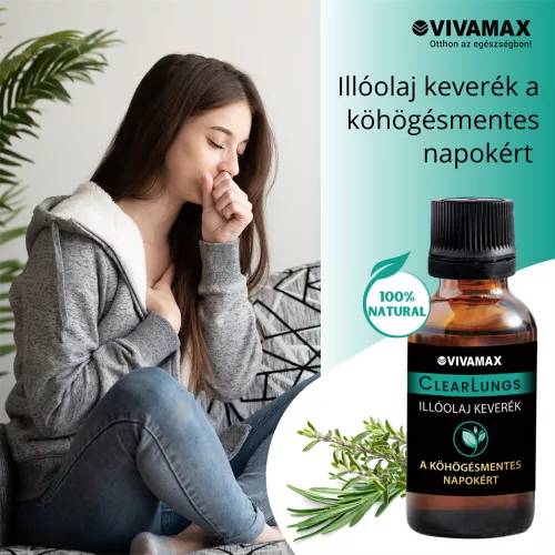 Vivamax ClearLungs köhögés elleni illóolaj keverék 10ml felnőtteknek
