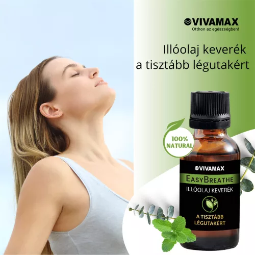 Vivamax EasyBreathe légúttisztító illóolaj keverék 10ml felnőtteknek
