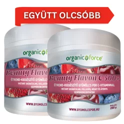   2 db-os Beauty Flavon C 500+ gyümölcs szuperkoncentrátum por C-vitaminnal, kollagénnel - csomag