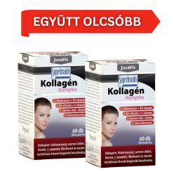   2 db-os JutaVit Kollagén komplex + hialuronsav + C-vitamin + szerves cink + Biotin + B2-vitamin + B3-vitamin - 2x60 db